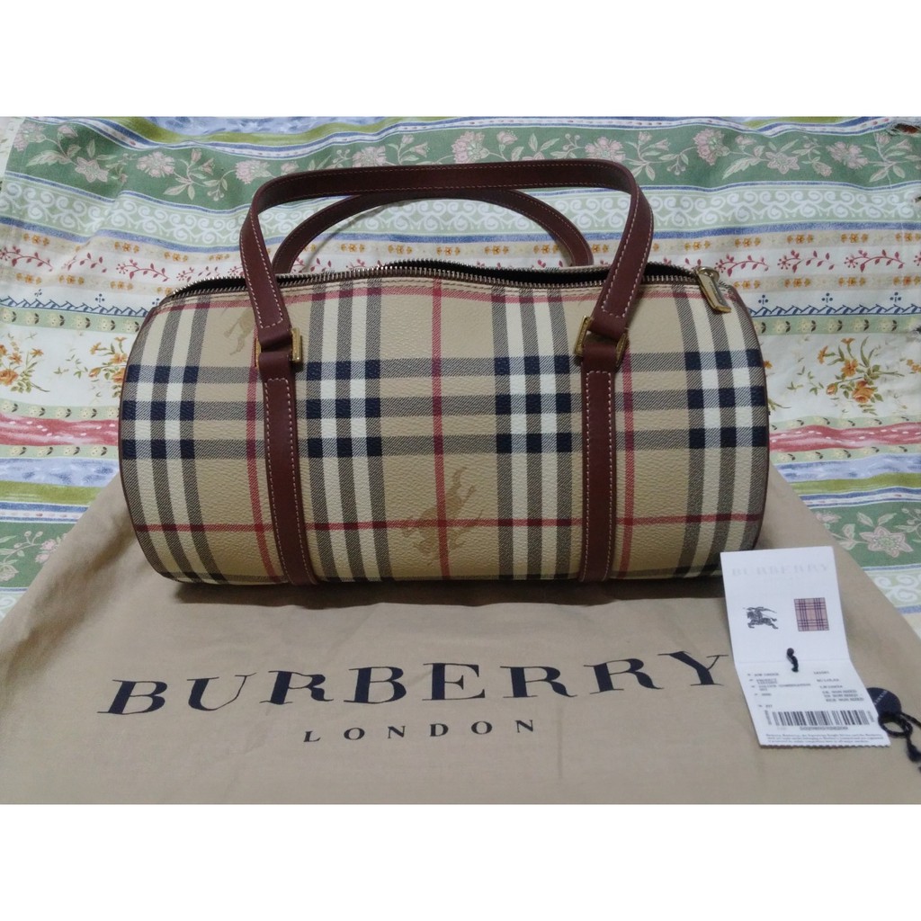 Burberry 黑標  騎士  圓桶  水桶包   (百貨公司專櫃真品) #9成9新