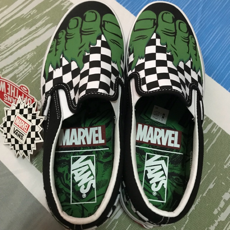 Vans marvel slip on hulk us8/26cm ❗️USED❗️