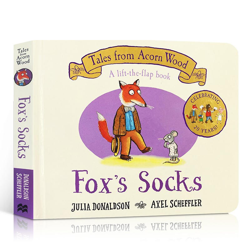 全新 英文原版繪本tales From Acorn Fox S Socks 狐貍的襪子兒童啟蒙紙板翻翻書橡 蝦皮購物
