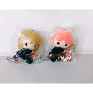 [出清中]日本 丸井百貨 哈利波特 Harry Potter 飛天掃帚 小娃娃 吊飾 妙麗/榮恩