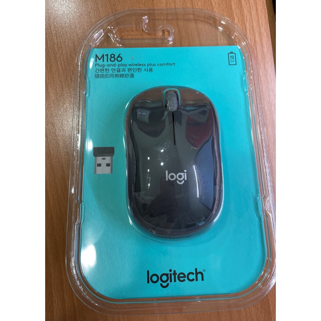 【Logitech羅技】羅技 M186 無線滑鼠 光學滑鼠