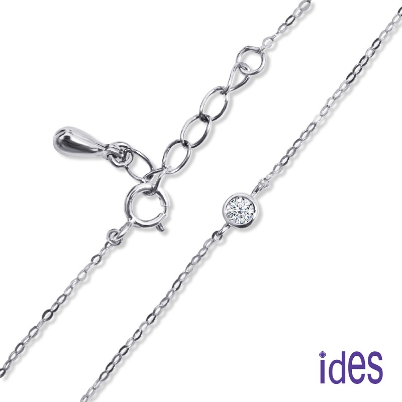 ides愛蒂思鑽石 精緻輕奢輕珠寶系列12分E/VS1頂級3EX車工鑽石手鍊/包鑲
