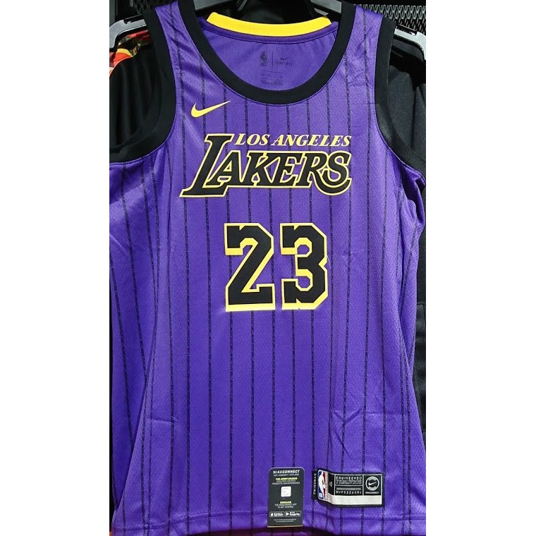 2019 一月 NIKE NBA LA LAKERS 湖人隊 LEBRON JAMES 城市 球衣 AJ4618-510