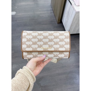 【預購】美國代購 Michael Kors MK 新品 緹花 老花 Logo Woc 寬背帶 斜背包