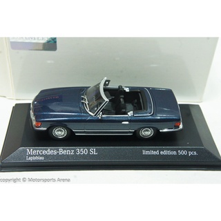 【現貨特價】1:43 Minichamps Mercedes Benz 350 SL R107 藍色 ※限量500台※