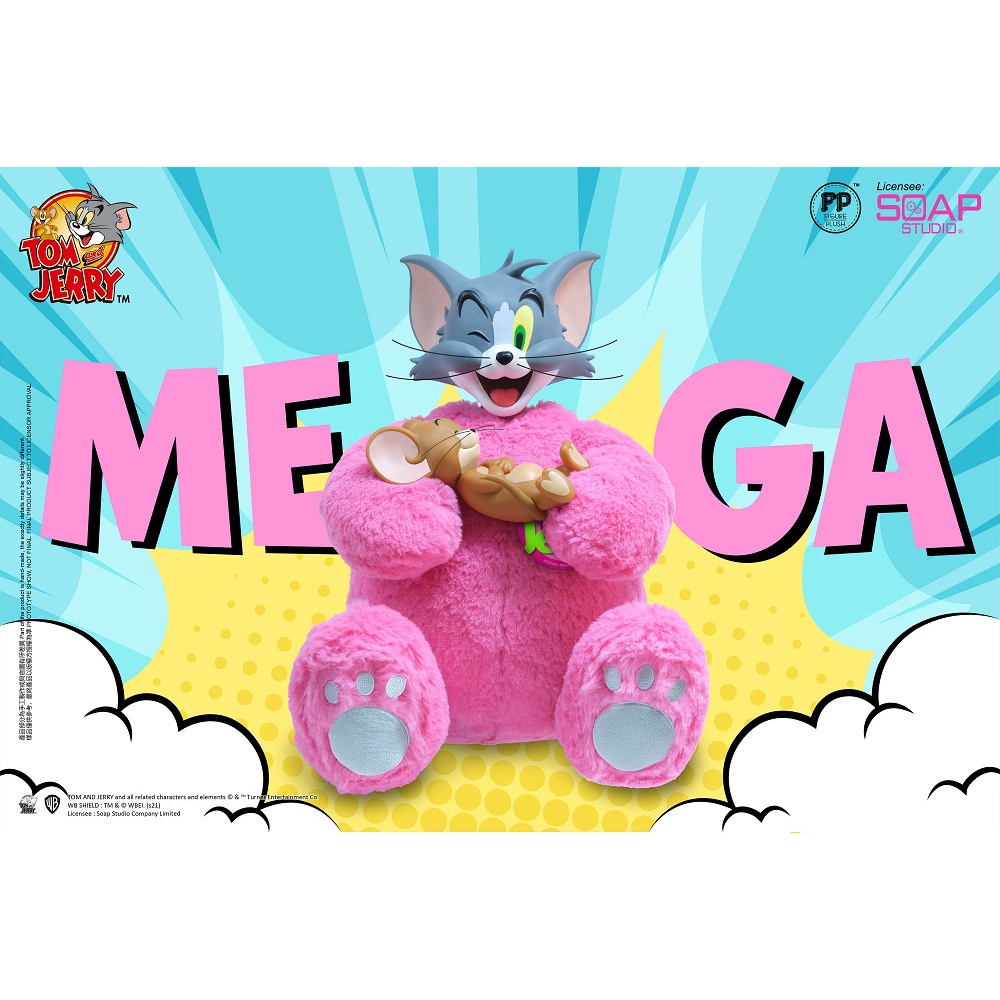 【撒旦玩具 SatanToys】預購 Soap Studio【湯姆貓與傑利鼠 Tom Jerry】大型泰迪熊可動毛絨公仔