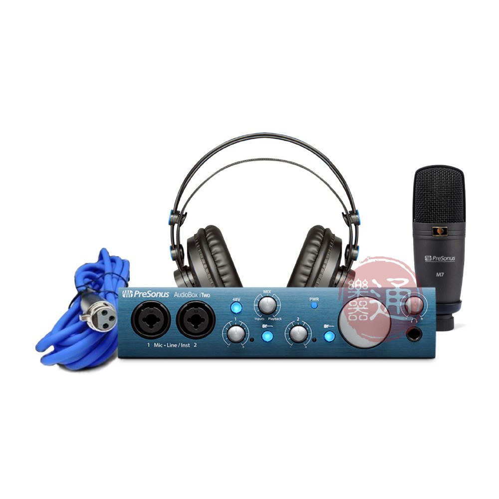 PreSonus / AudioBox iTwo Studio 2in/2out USB錄音介面套組【樂器通】