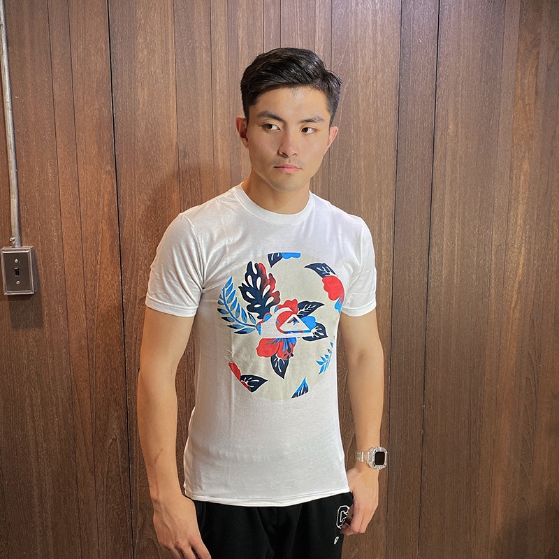 美國百分百【美國真品】Quiksilver閃銀 T恤 T-shirt 短袖 衝浪 潮流 logo 扶桑花 白色 G676