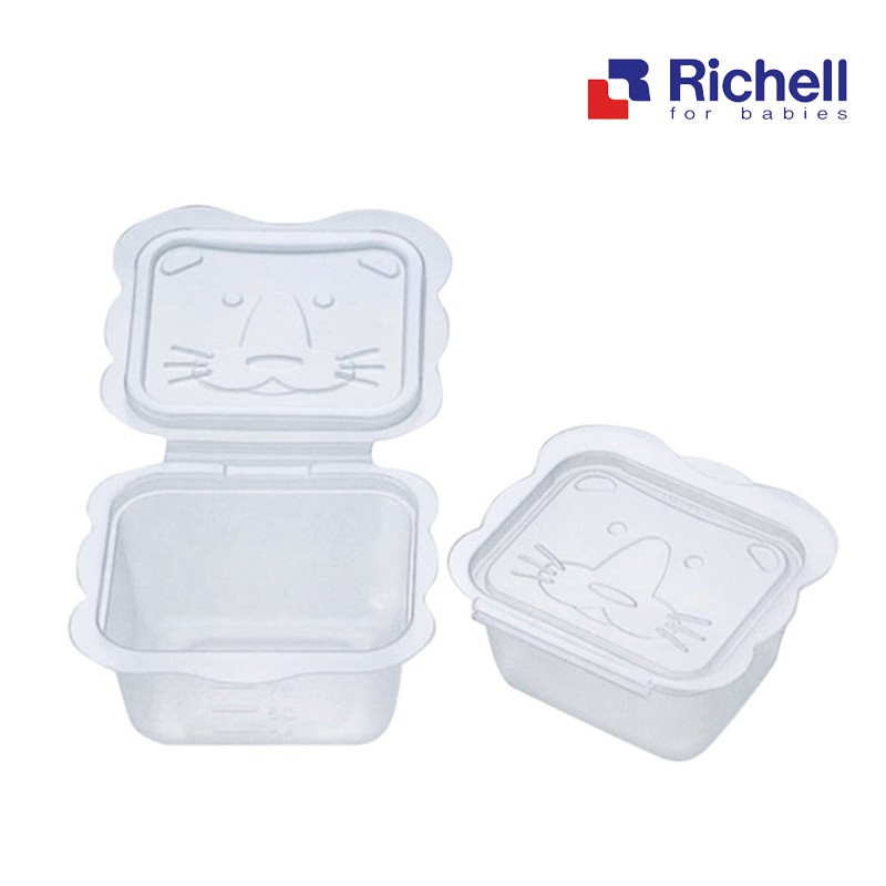 Richell 利其爾 卡通造型離乳食分裝盒 副食品保存盒-米菲寶貝