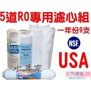 水專家=一年份濾心9支入 10吋規格 紙包PP OCB-934 KX CTO 小T33 Omnipure