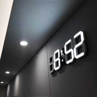 【🔥大款｜LED數字時鐘】立體電子時鐘 可壁掛 科技電子鐘 數字鐘 電子鬧鐘 掛鐘 萬年曆 3D時鐘 LED數字鐘
