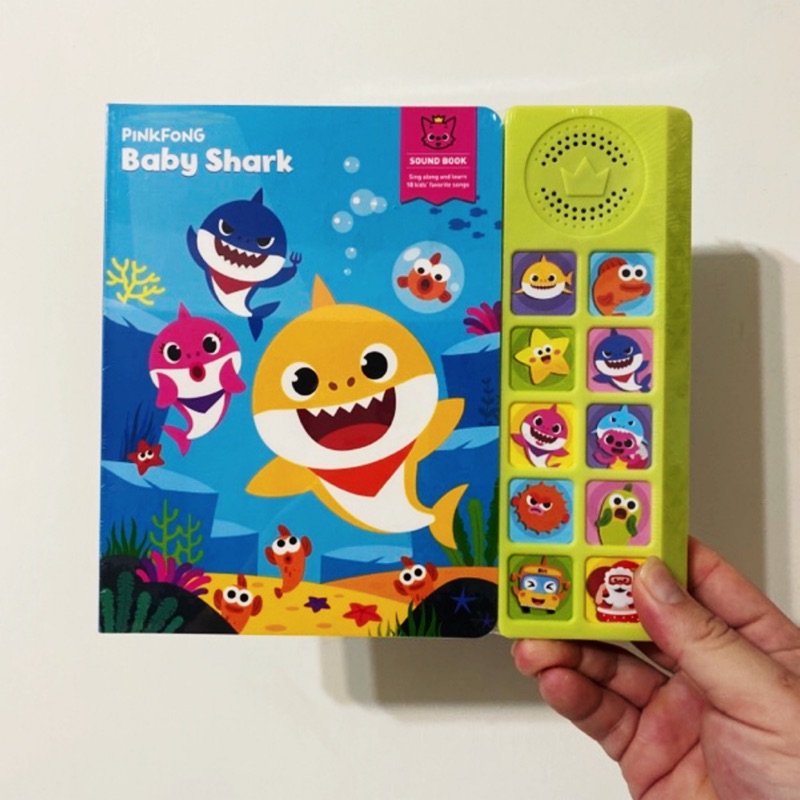 韓國正版鯊魚寶寶baby shark英文音樂電子書碰碰狐pinkfong