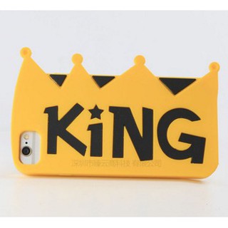 iphone6 iphone6s 皇冠 KING字母進口環保矽膠手機殼 防撞摔 可掛繩 全新廣告價聖誕特價僅此一個