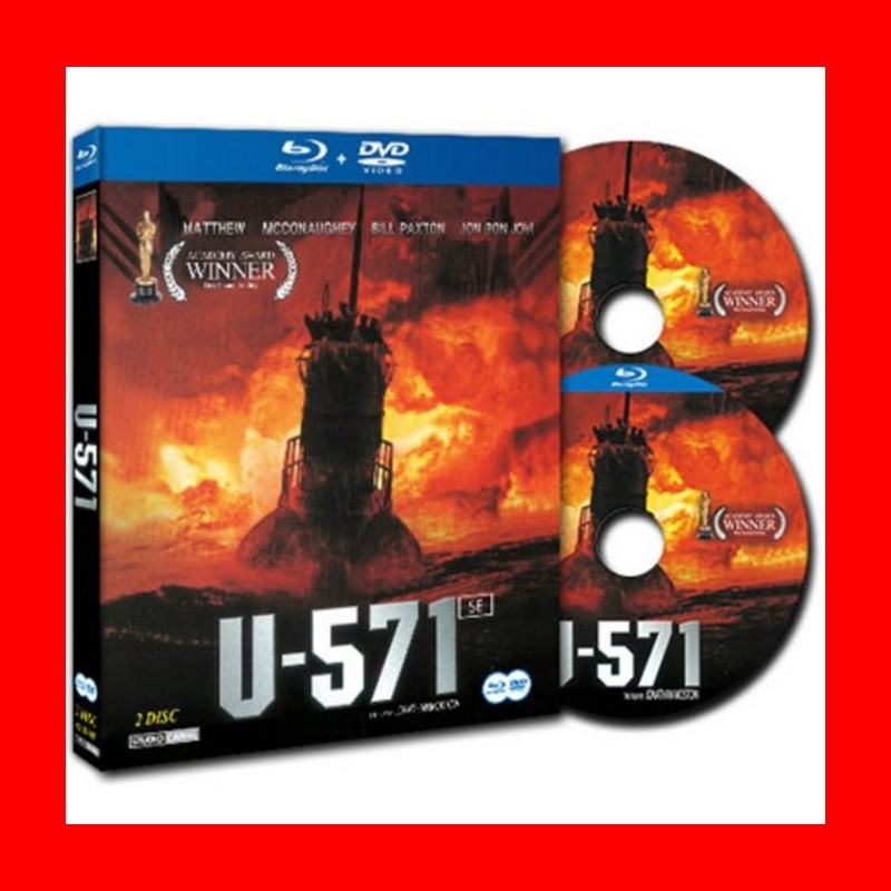 【BD藍光】獵殺U-571 雙HD音效版：BD+DVD雙碟全中文限定版(台灣繁中字幕)-星際效應 馬修麥康納