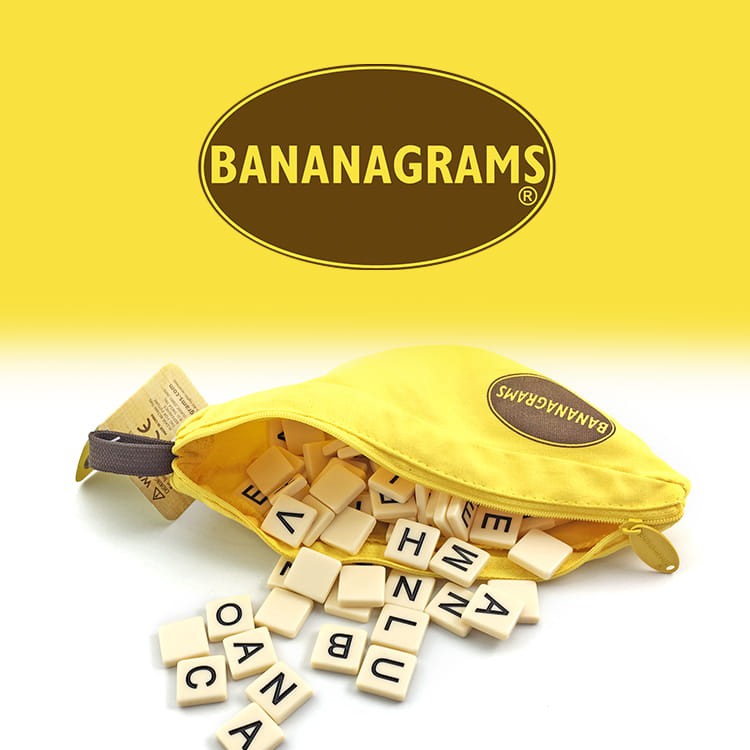 [正版桌遊] 香蕉拼字 BANANAGRAMS 英文拼字桌遊 老少咸宜  學生練習英文的好遊戲~~ 原價680