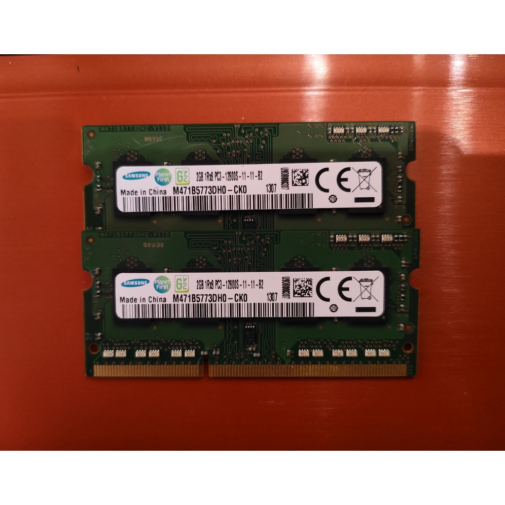 三星 Samsung 記憶體 RAM DDR3 1600 PC3-12800S 2GB NB 筆電用 雙面顆粒