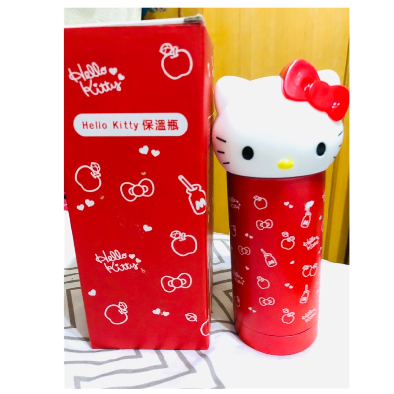 凱蒂貓 Hello Kitty 304不鏽鋼保溫杯 可愛3D公仔頭保溫瓶 大頭公仔 水壺真空保溫 無接縫 全新 只有一個