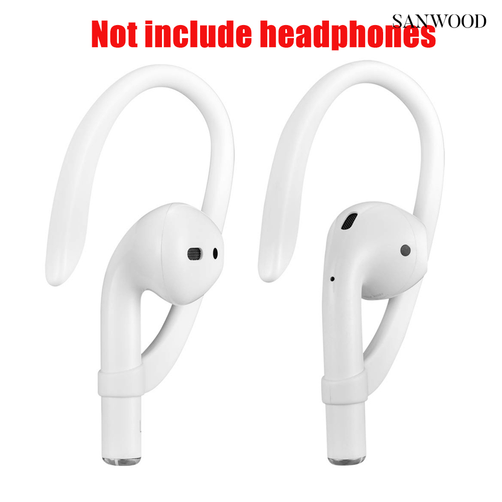 sanwood1對適用於airpods耳鉤蘋果藍牙耳機防丟防掉矽膠套耳掛耳機運動耳掛勾