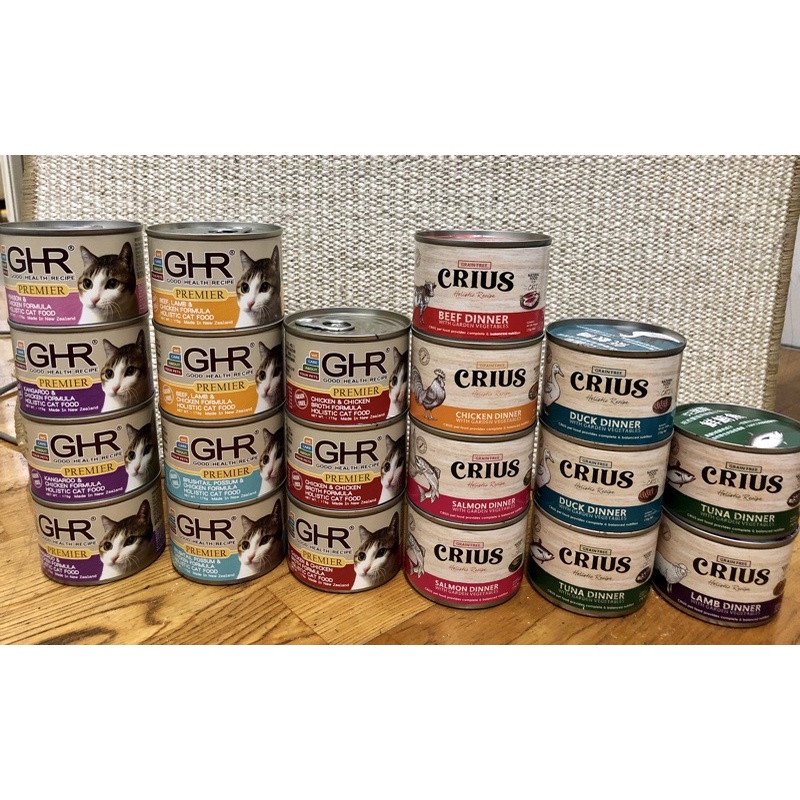 貓用無榖主食罐（GHR+克瑞斯CRIUS） 175g 共20罐