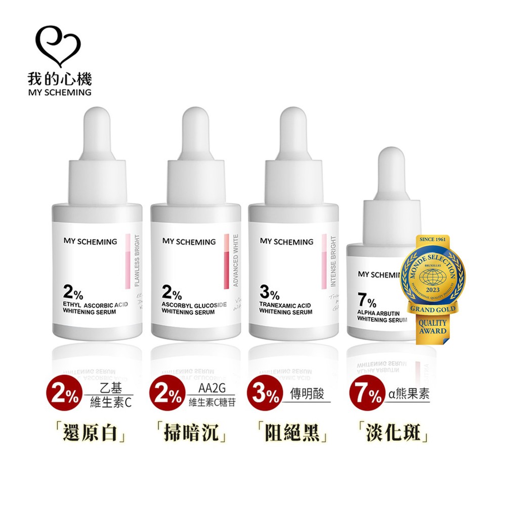 【蝦皮直營】我的心機 法定最高美白 高濃萃精華(30ml/15ml)