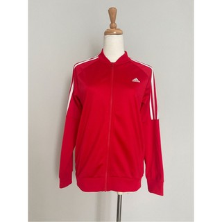 日本境內Adidas紅色底白線條運動外套