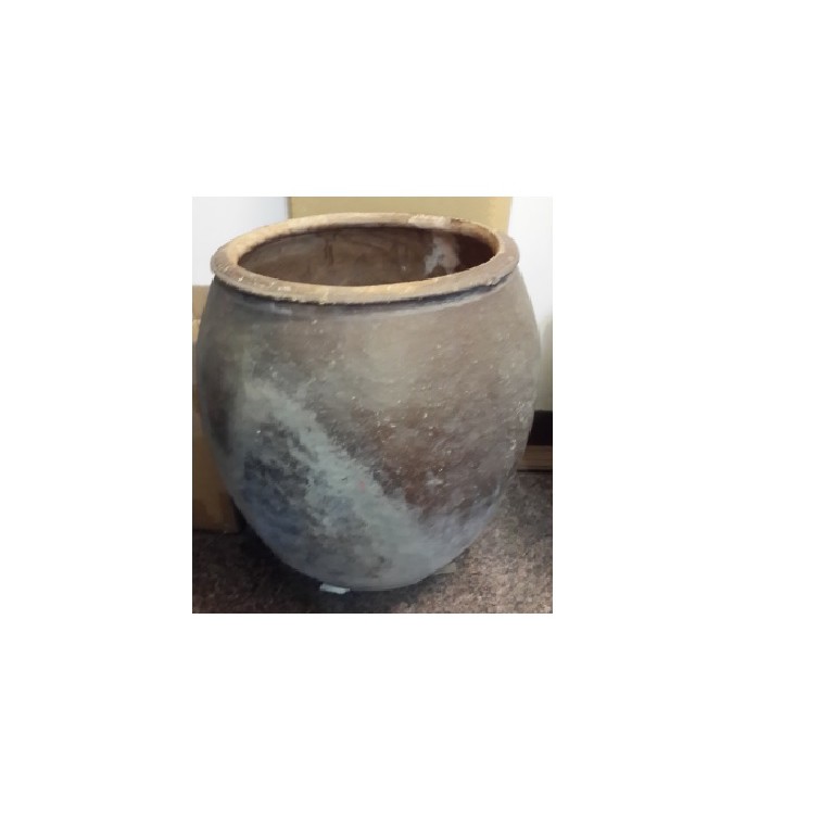 早期百年台灣陶瓷 水缸 水甕 倉茶甕(需自取) 03 , 加台灣檜木蓋子(可以議價)