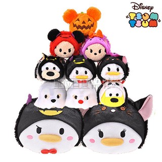 『 單位日貨 』日本正版迪士尼專賣店限定 TSUM TSUM 萬聖節 限定 疊疊 絨毛 S號 小娃娃 沙包 螢幕擦 單售