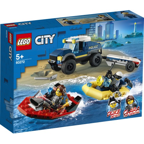 BRICK PAPA / LEGO 60272 Elite Police Boat Transport