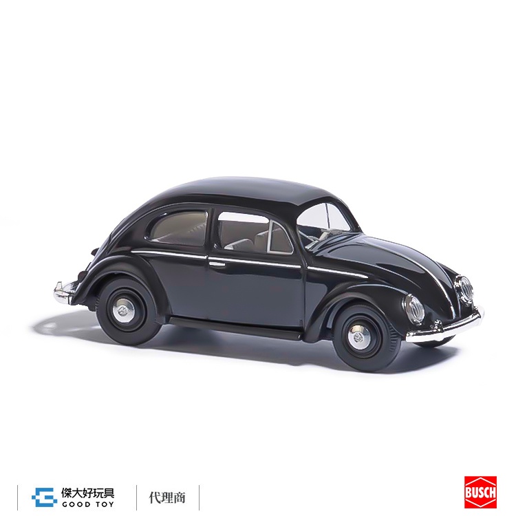 Busch 52902 (HO) VW beetle 金龜車 8字形後擋風窗 黑色