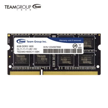 ~協明~ Team 十銓 8GB DDR3 1600 筆記型記憶體 / 1.5V 終生保固