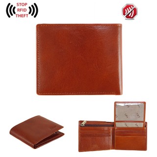 Sika 防RFID側錄義大利素面牛皮中性短皮夾 A8206 屏蔽錢包 電子防盜錢包 男性皮夾 真皮皮夾