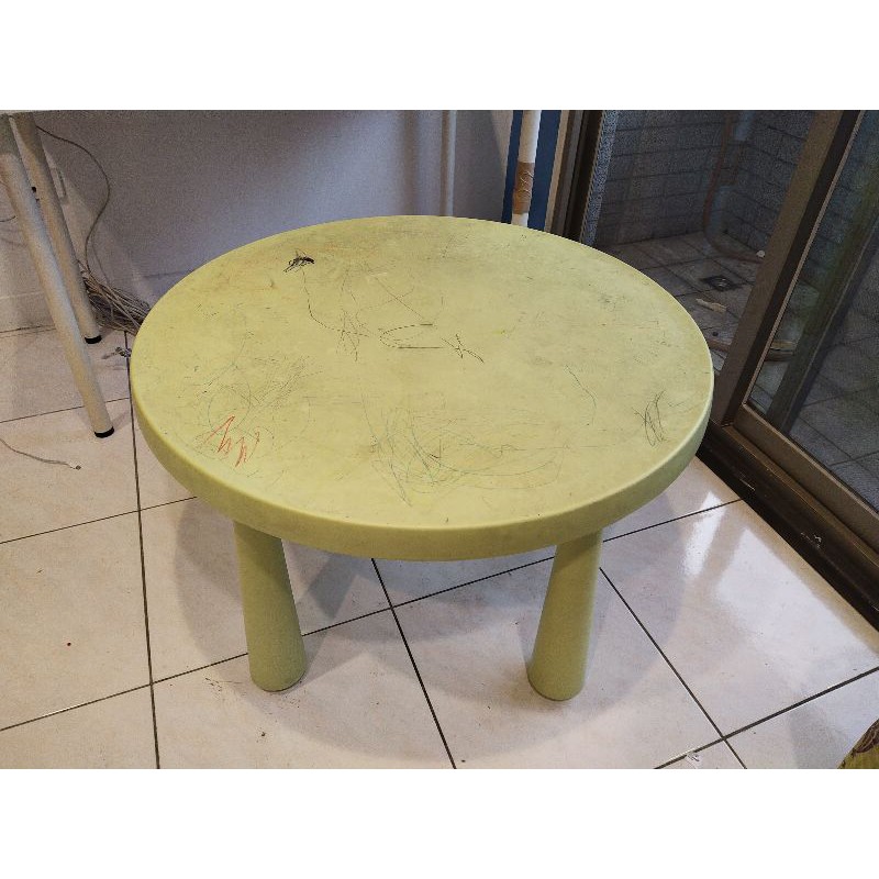 (已送出) IKEA 兒童桌/圓桌/綠色