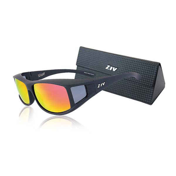 ZIV-87 S100023 ELEGANTII 時尚外掛兩用型太陽眼鏡 護眼偏光片抗UV400 霧黑《台南悠活運動家》