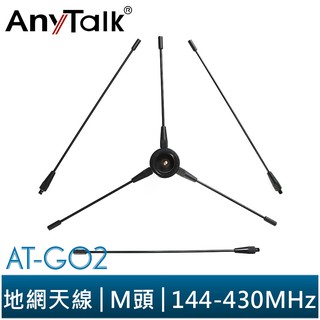 【AnyTalk】AT-G02 地網 無線電 車機 天線 專用 M頭 雙頻 改善 訊號 增加 接收 加強 發射