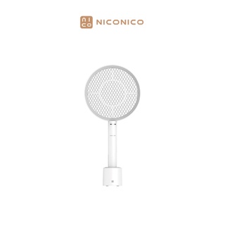 NICONICO 座充式觸控小黑蚊電蚊拍 觸控感應快速滅蚊 高密度內網 可收納擺放 輕巧便捷 NI-ES803