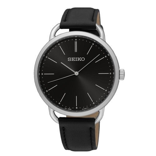 SEIKO 精工 經典簡約超薄腕錶-黑(SUR233P1)(6N01-00A0D)38mm
