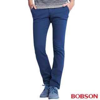 BOBSON 男款低腰彈性直筒褲1795-50