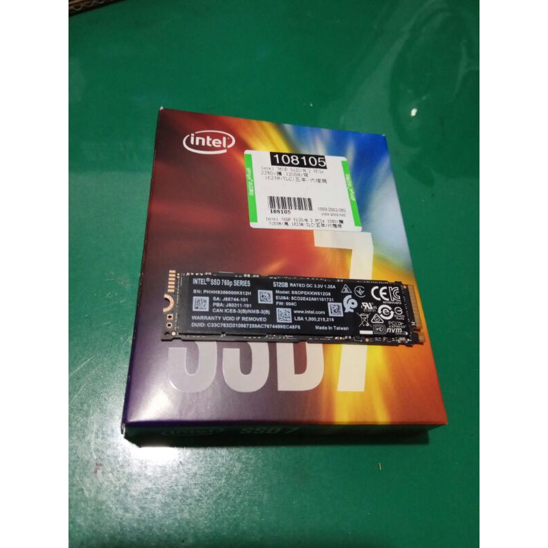 intel 760p 512g ssd