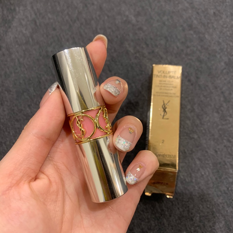 ✨YSL 情挑誘吻雙色蜜唇膏-2號Tease me pink