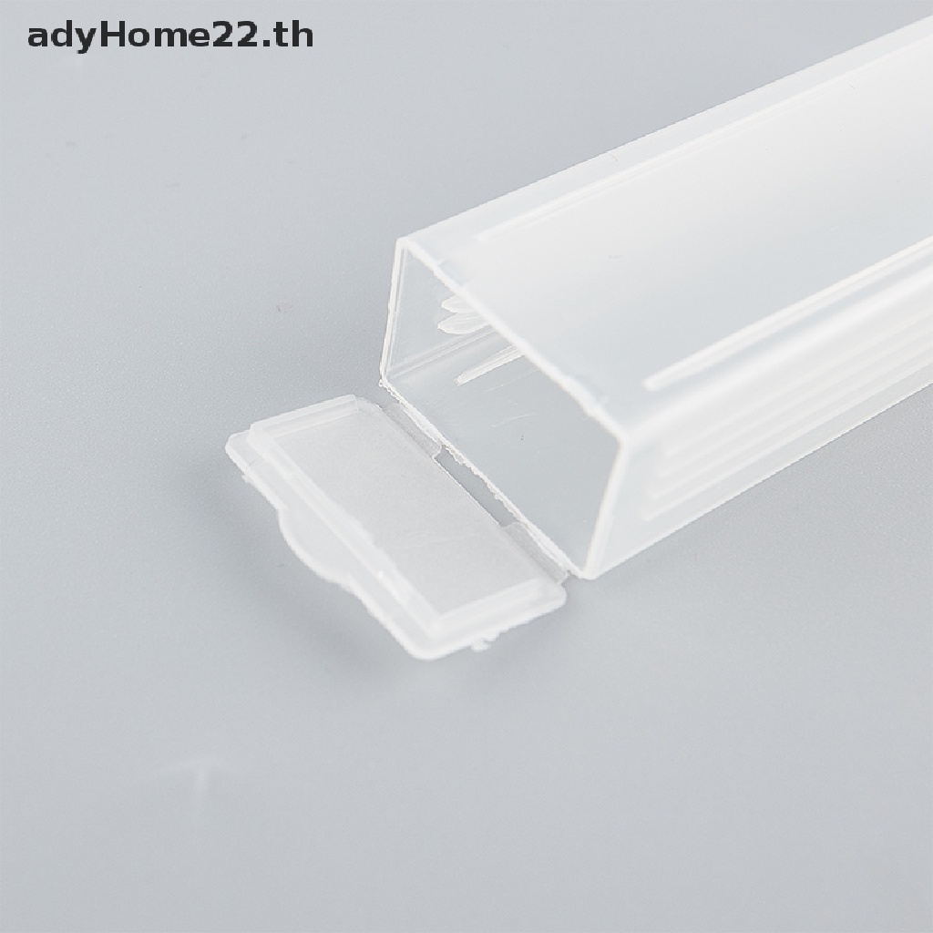Adyhome 5Pcs 便攜式實驗室 ABS 塑料顯微鏡載玻片支架分配器盒 5 件載玻片