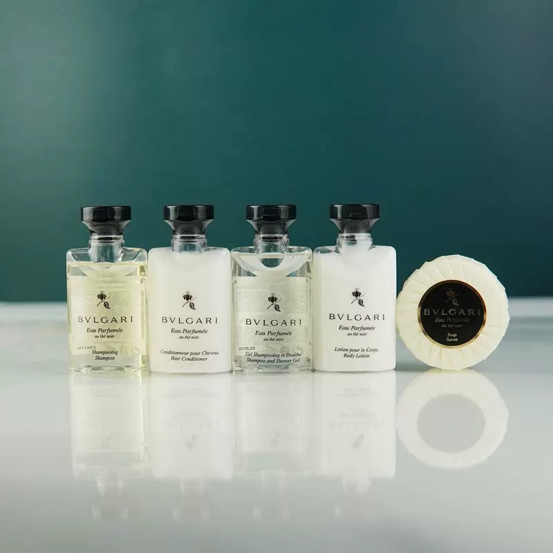 BVLGARI 寶格麗 黑茶 香皂50g  / 沐浴精75ML / 洗髮精75ML / 潤絲精75ML / 乳液75ML