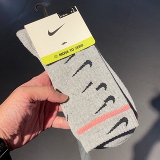 [ NIKE ] MULTIPLIER LOGO CREW SOCKS 運動襪 休閒襪 長襪 灰色 CK5672-050