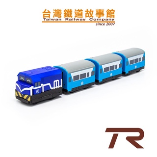 鐵支路模型 QV008T2 台灣鐵路 R100藍 復興號 柴電機車 台鐵迴力車 火車玩具 | TR台灣鐵道故事館