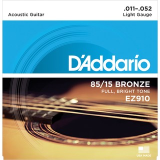 【好聲音樂器】現貨 附發票 Daddario EZ910 民謠吉他弦 木吉他弦 黃銅 吉他弦