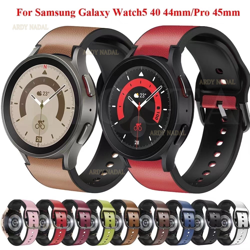 硅膠貼皮 三星 Galaxy Watch 4 5 40/44mm Pro 錶帶 Classic 42/46mm 替換錶帶