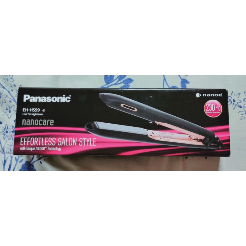 二手 Panasonic國際牌 奈米水離子直髮捲燙器 EH-HS99-K