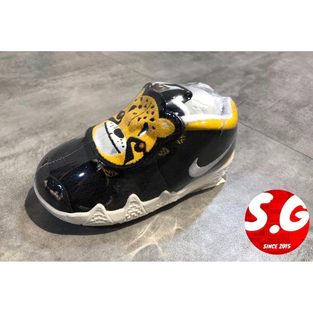 S.G NIKE KYRIE 4 LB TD IRVING 黑白 黃 籃球鞋 學步鞋 小童鞋 冠軍 AT5708-001