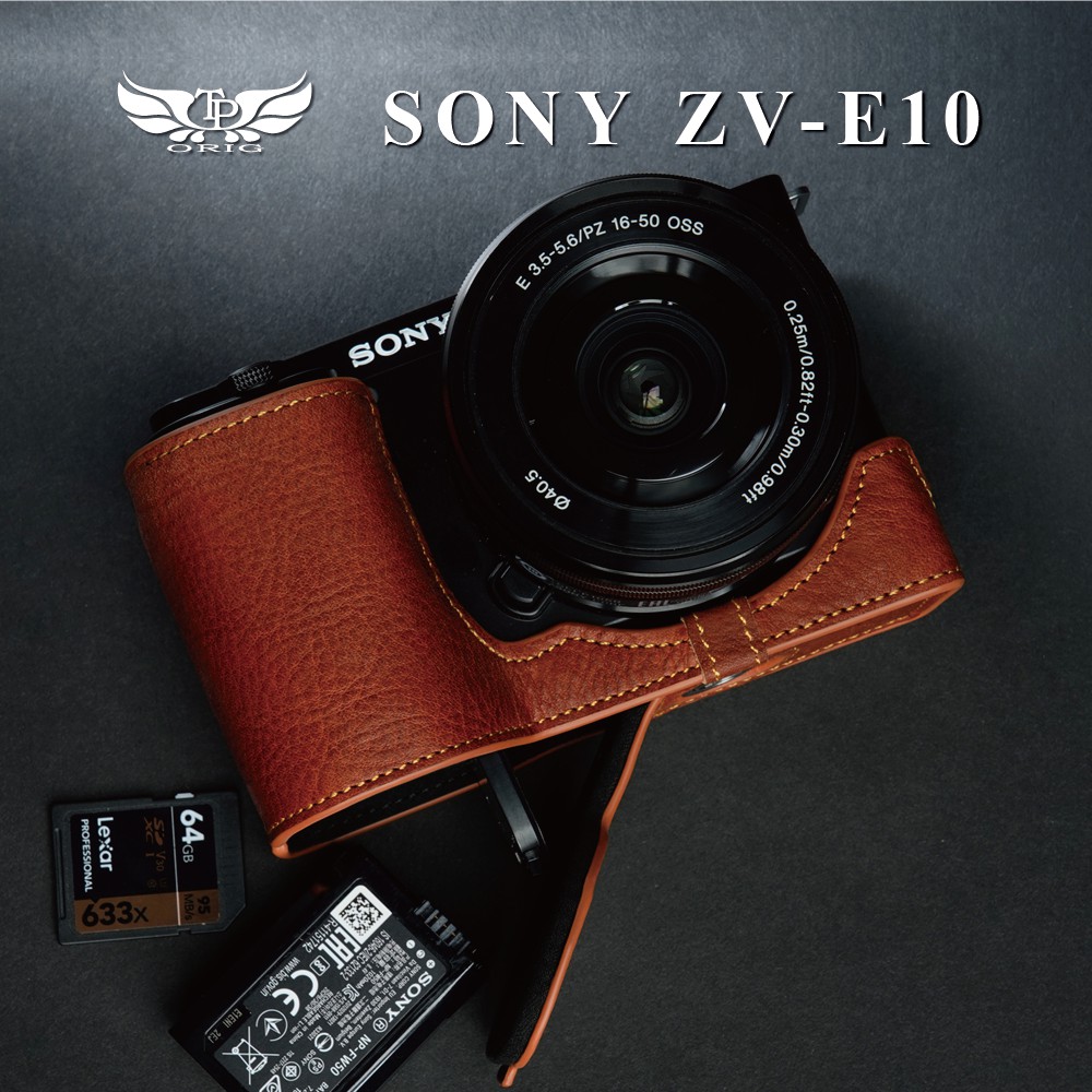 【TP ORIG】相機皮套 適用於 SONY ZV-E10 專用 快拆式底座 ZVE10