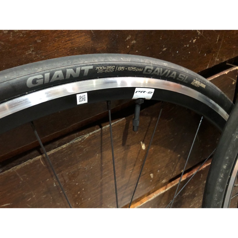 Giant 捷安特 PR-2 tubeless 無內胎輪組(已使用500km)