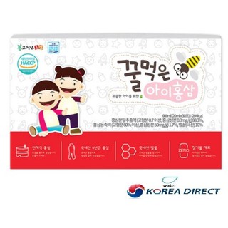 韓國 兒童蜂蜜紅蔘液20mlx30包